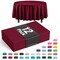 Exquisite Disposable Round Plastic Tablecloths – 12 Pack 84" Disposable Table Cloths – Indoor/Outdoor Party Tablecloth – Round Plastic Table Cover for Events & Party Supplies